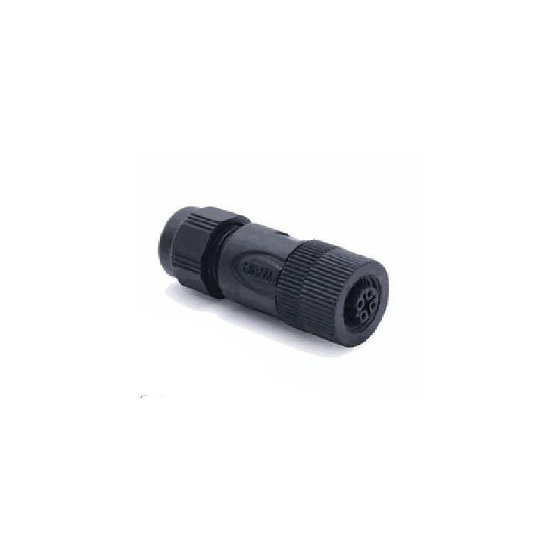 Connecteur femelle M12P, 5 pol., codage B IP67, 4A, non-blindé